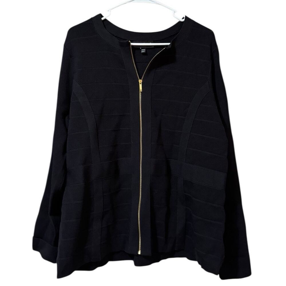 Lane Bryant Women Full Zip Cardigan Sweater Size 18/20 Modern Classic City